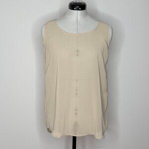 The Royal Standard Sheer Sleeveless Flowy Top